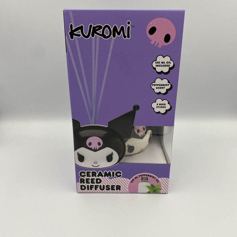 NEW Kuromi Ceramic Reed Diffuser Peppermint By Hello Kitty's Sanrio